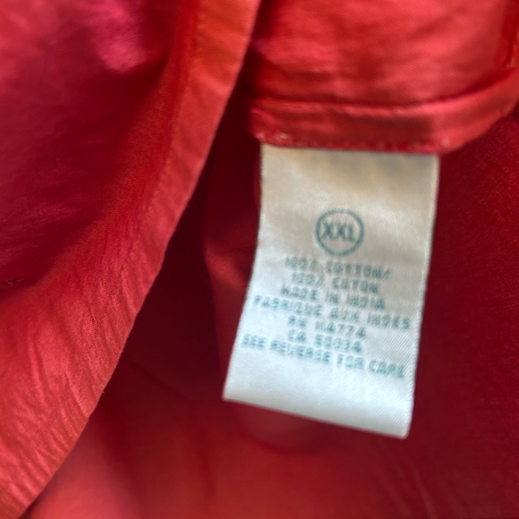 Vintage Cotton Embroidered Terracotta Tunic - Picture 15 of 15